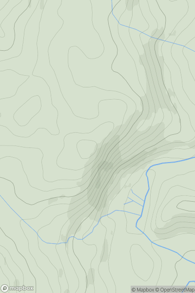 Thumbnail image for Y Foel [Snowdonia] showing contour plot for surrounding peak